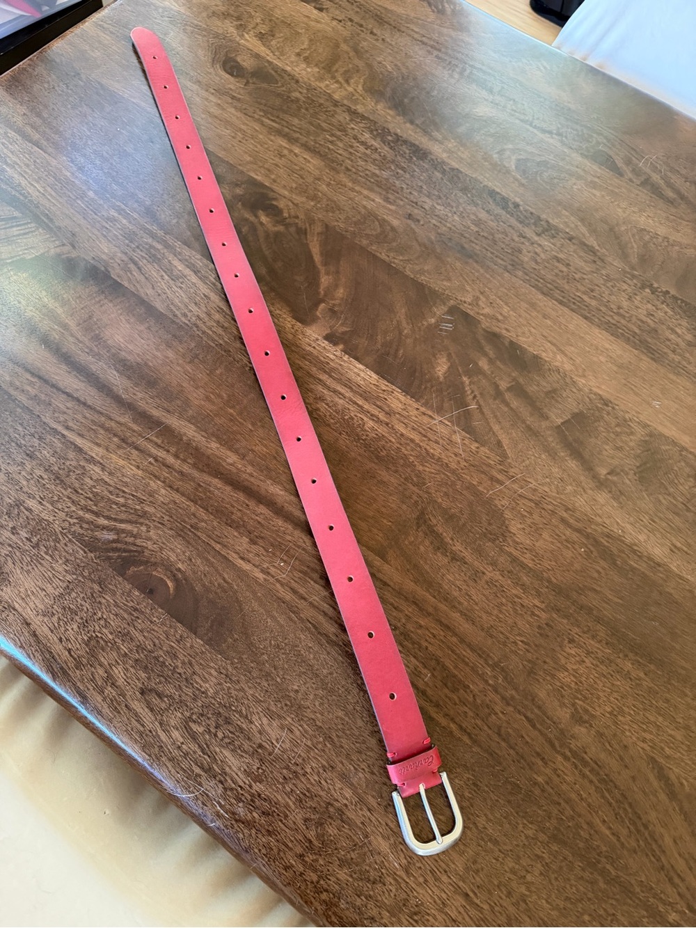 Carhartt Red Leather Women's Belt - Everyday Style